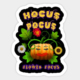 Hocus Pocus Flower Focus Sticker